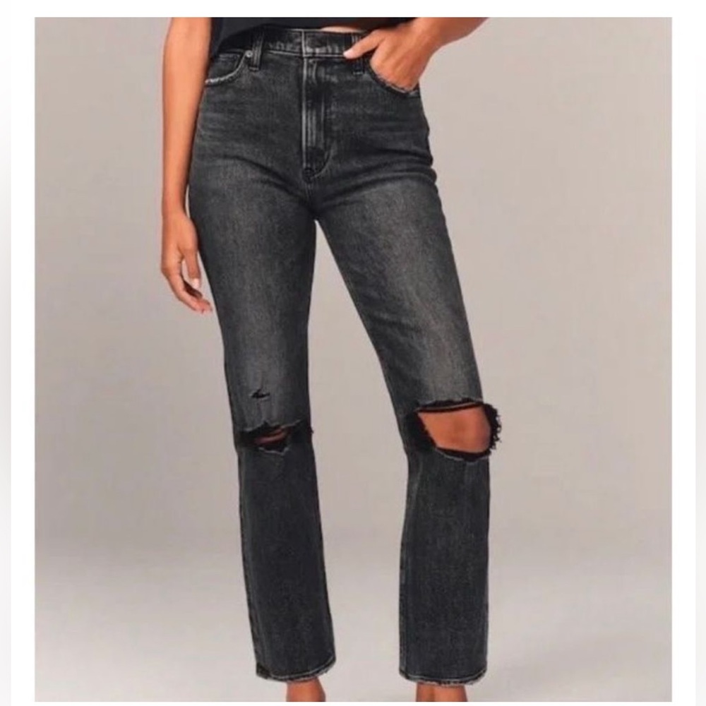 Abercrombie Ankle Straight Ultra High Rise Jeans 6S‎